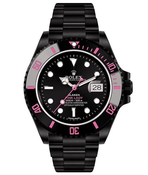 rolex blaken submariner pink lady|Rolex blaken submariner price.